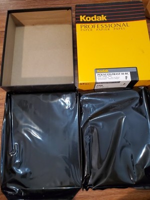 ~200 Sheets Kodak Poycontrast III RC F Glossy Black & White Paper 8x10