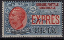 REGNO D'ITALIA 1921 ESPRESSO 1,20 LIRE N.5 G.I MNH**
