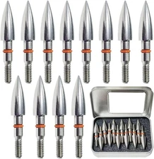 100/125/150/200/300 Grains Archery Field Points Practice A-5/16"100Grain 