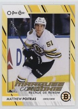 2023-24 O-Pee-Chee Marquee Rookie Yellow Border Matthew Poitras #588 1i5d