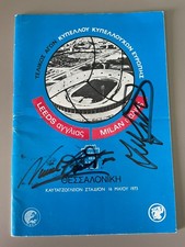 1972-73 AC Milan vs Leeds United - European Cup Winners Cup Final - Signed