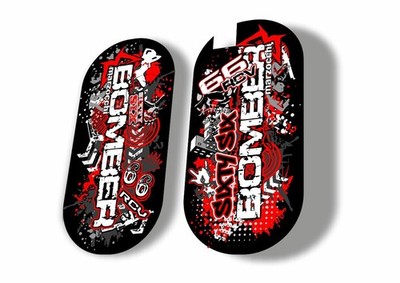 Marzocchi Bomber 66 RCV Fork Suspension Sticker Decal Kit Adhesive Black