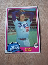 Steve Howe 1981 Topps baseball Rookie card #693 NM or better. rookie card picture