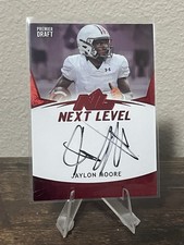 2020 SAGE HIT Next Level Autographs Red #NLJM2 Jaylon Moore Rookie