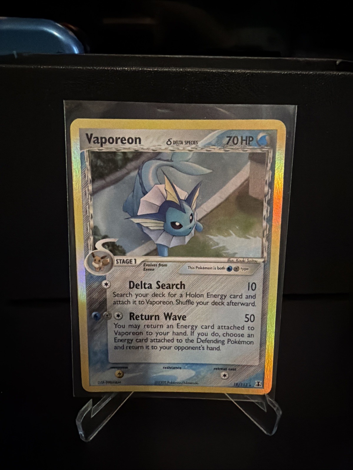 Vaporeon (Delta Species) - 18/113 - Pokemon Delta Species Holo Card NM