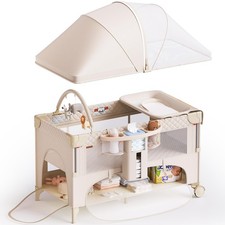 4 in 1 Baby Bassinet,Pack and Play,Bedside Crib Sleeper,Baby Bassinets Bedsid...