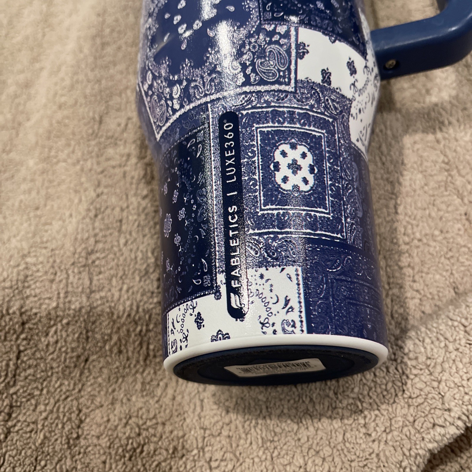 HydroJug x Fabletics LUXE360 Indigo Patchwork 40oz Traveler New