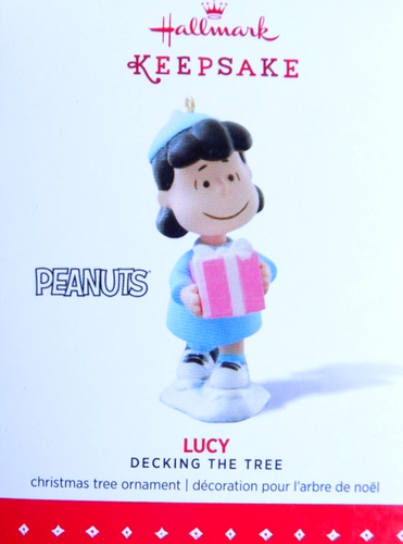 Hallmark Woodstock Charlie Brown Lucy Decking l'albero arachidi ornamento di Natale 2015 - Foto 6 di 8