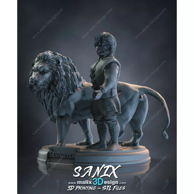 Figurine Lannister Game of Thrones résine 32mm pour jeu de plateau