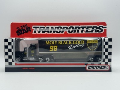 Matchbox Super Star Transporters Moly Black Gold #98 Race Team - 1:64 Diecast