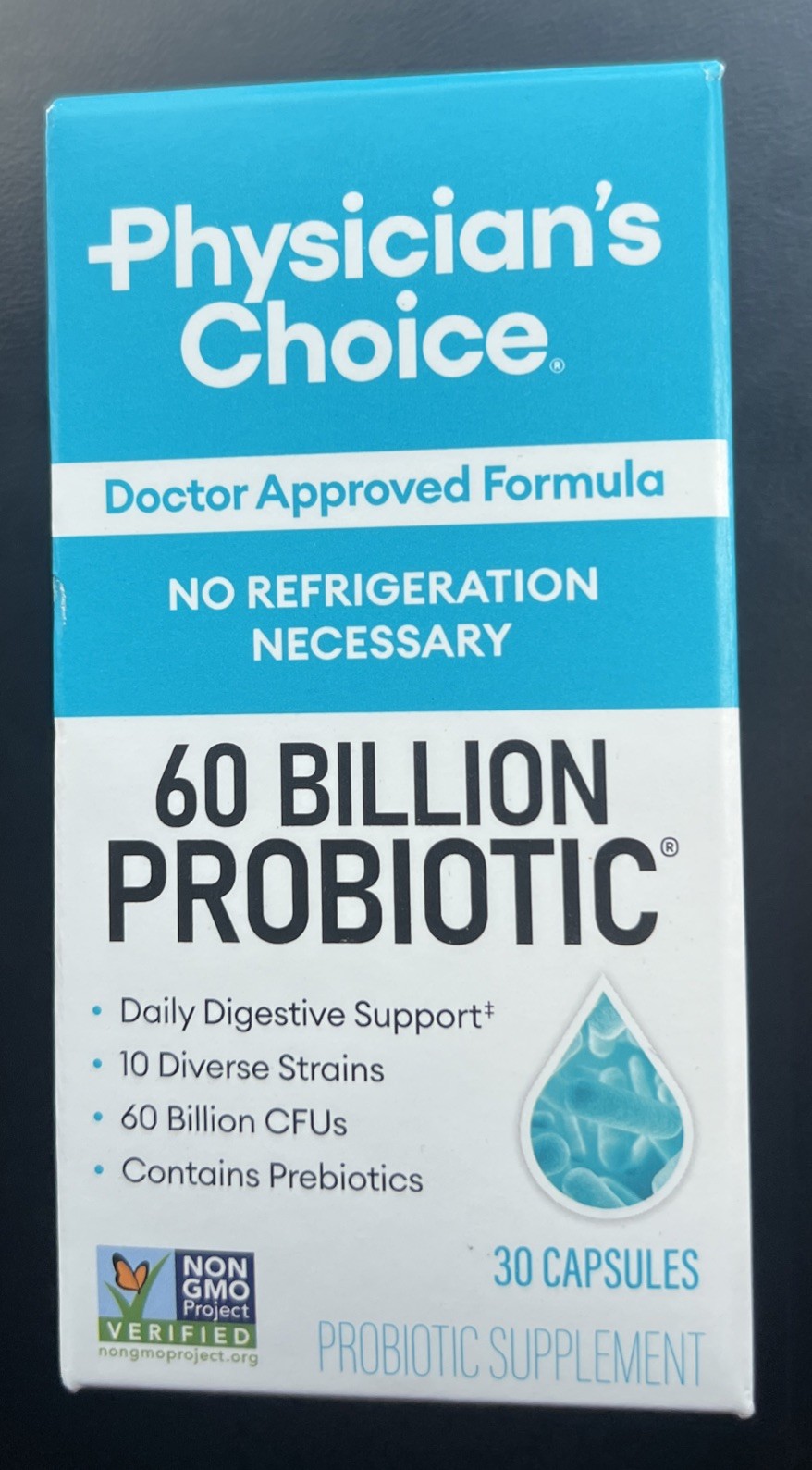 Physician's Choice 60 Billion Probiotic Prebiotic Capsules 30 Capsules 12/2026