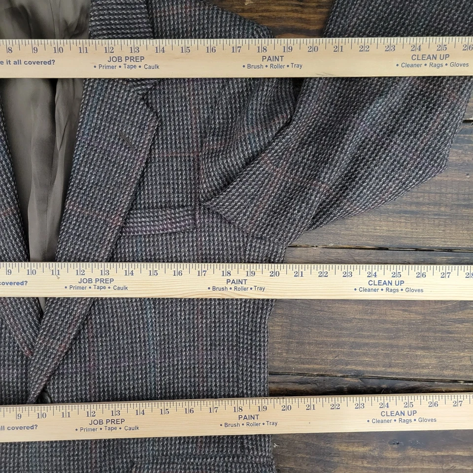 Abrigo Blazer Deportivo Farah Para Hombre Tweed Dos Botones Marrón Mezcla Lana 40R De Colección Foto 3 de 4