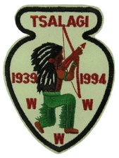 Tsalagi Lodge 163 Cherokee Council NC 1994 Arrowhead Black Bdr