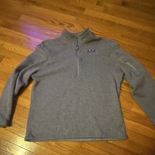 Simply Southern Women's Gray Fleece 1/4 Zip Mock Neck Sweatshirt XL