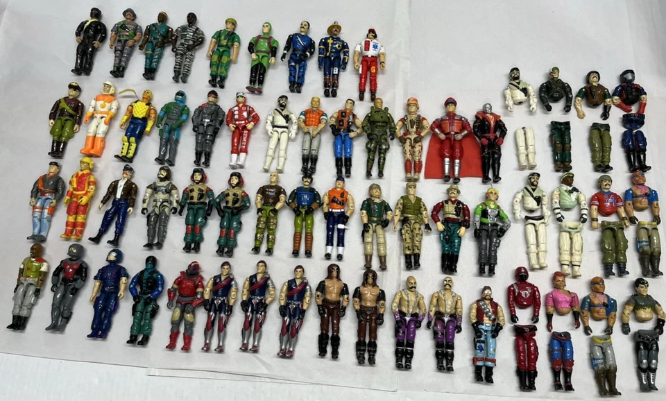 Vintage GI JOE Figure lot of 60 Loose & Corp Figures Lot 1980/90s - Image 3 of 4