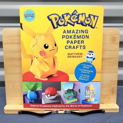Amazing Pokemon Paper Crafts Matthew Reinhart 2024 Activity Book 14 DIY Projects