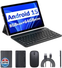 IWEGGO Android 15 Tablet, 10 Inch 8GB RAM 64GB ROM Tablets with K