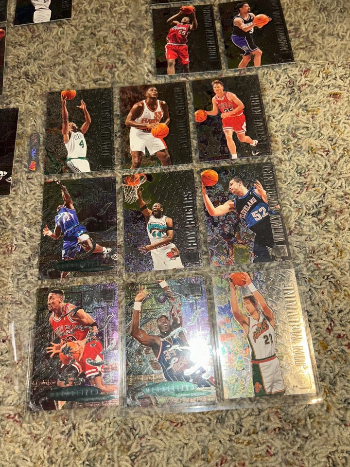Lote de 35 tarjetas de baloncesto Fleer de metal 1996-97 Foto 4 de 4