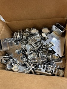 35 Lb Glass Clip Showcase Clamp Shower Bracket Shelf Support Brackets