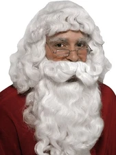 Santa Wig and Beard Adult Deluxe Costume Accessory Set