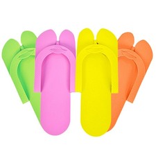 360 Pairs Disposable Pedicure Slippers  Foam Spa Flip Flops Multi Color