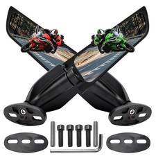 Motorcycle Mirrors Rearview Stealth Mirrors for 2025 Ninja 500 400 650 30