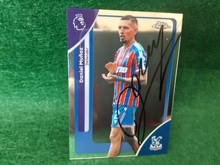 DANIEL MUNOZ CRYSTAL PALACE Signed Topps Chrome PL 25/26 Football Trade Card