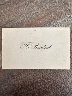 AUTHENTIC RICHARD NIXON CARD  THE PRESIDENT   Received IN THE OVAL OFFICE 1971