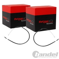 2X Metzger Handbremsseil Seilzug Hinten Beidseitig Passend FüR VW Polo