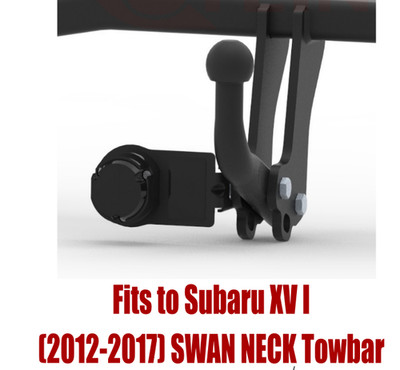 Swan Neck Tow Bar For SUBARU XV  I (2012-2017) & 7 Pin Bypass Relay Kit - S397