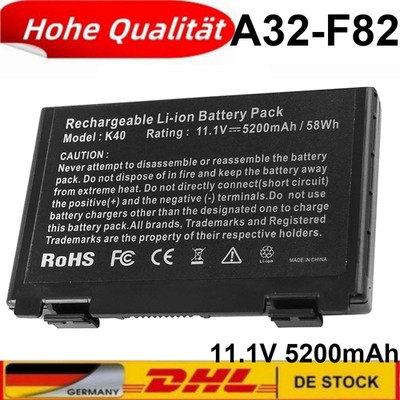 A32-F82 A32-F52 Akku für ASUS K40 K40iJ K40IN K50 K50AB K50C K50AD K50AF K50i