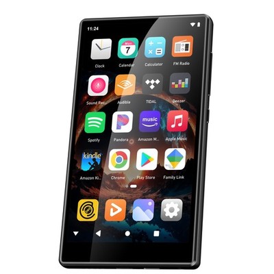 96GB MP3/MP4 Player Bluetooth, WiFi, 5'' Touch Screen, Android 13, 1TB, Black