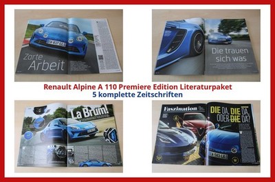 Renault Alpine A 110 Premiere Edition Literaturpaket - 5 komplette Zeitschriften