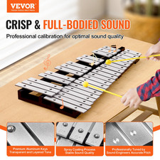 VEVOR 32 Note Glockenspiel Xylophone Bell Kit, Percussion Instrument with Mallet