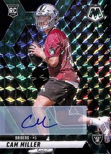 2025 Mosaic Rookie Auto Choice Fusion Green and Black #342 Cam Miller 23/25