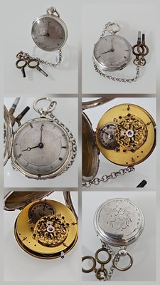 Antike Spindeluhr Spindel Taschenuhr Pocket Watch -SPZ8