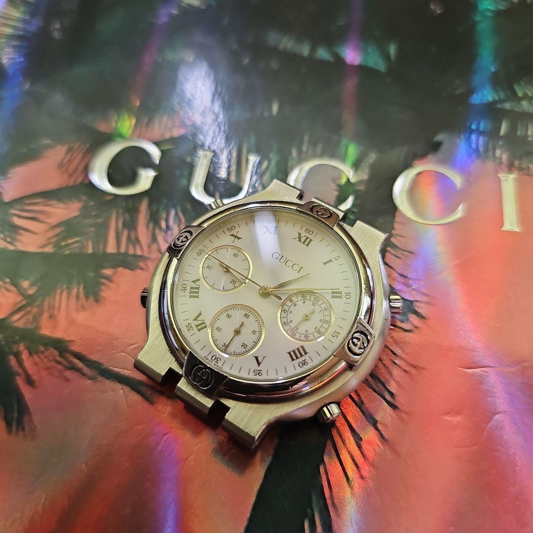 Rare Model Gucci 9300 Chronograph Watch Battery Operated