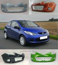 STOßSTANGE VORNE LACKIERT IN WUNSCHFARBE NEU für Mazda 2 2007-2010 Schrägheck