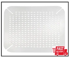 Contour Sink Mat In Clear Protects Bottom From Scratches Grid For Water Drainage