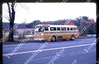 sl79 Original slide 1970 Kodachrome Greenfield Mass city bus street 400a