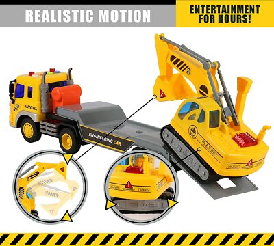 Friction Powered Flatbed Truck Excavator Tractor