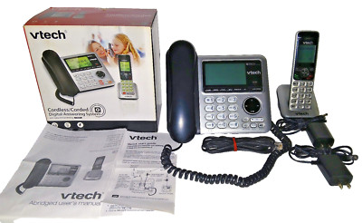 VTECH CORDLESS/CORDED EXPANDABLE TELEPHONE DIGITAL ANSWERING SYSTEM CS6649