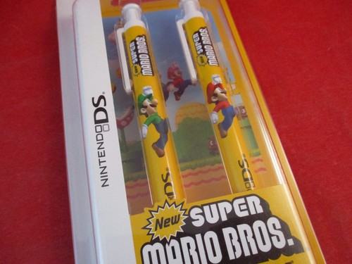 New Super Mario Bros. Nintendo DS Mario & Luigi Touch Knock Stylus Pen TOMY - Picture 2 of 3