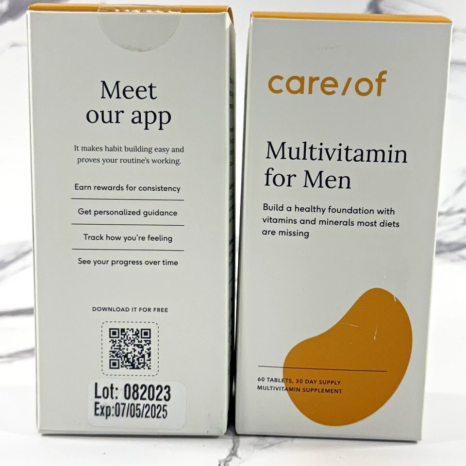 Multivitamínico Para Hombre Marca "cuidado/de" (2X) 60 Comprimidos Sin Gluten CAD 07/25 Foto 3 de 4