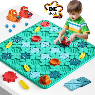 Labyrinth Spiel Brettspiele Puzzle Spielzeug ab 3 4 Jahre Kinder Großes 56x56cm
