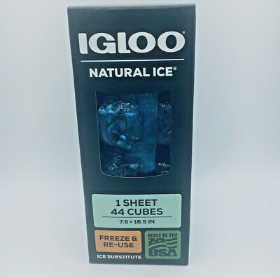 Igloo MaxCold Natural Ice Substitute Sheet X W/ 44 Cubes