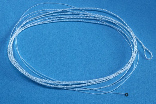 Geflochtenes Fliegenvorfach knotenlos mit Schlaufe & Ring aus Monofil Leader Top - Picture 3 of 11