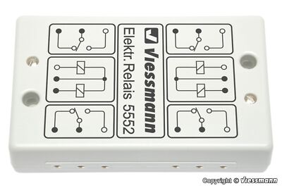 Viessmann H0 5552 Electronic Relay 2 X 2 Changeover Contacts