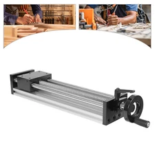 250mm Linear Stage Actuator CNC Manual Sliding Table Ballscrew Rail Slide NEW