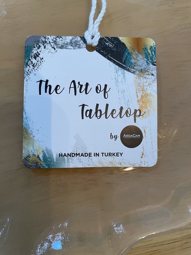 4 -The Art Of The table Top By ARDA CAM handmade In Turkey Plates - Picture 2 of 3